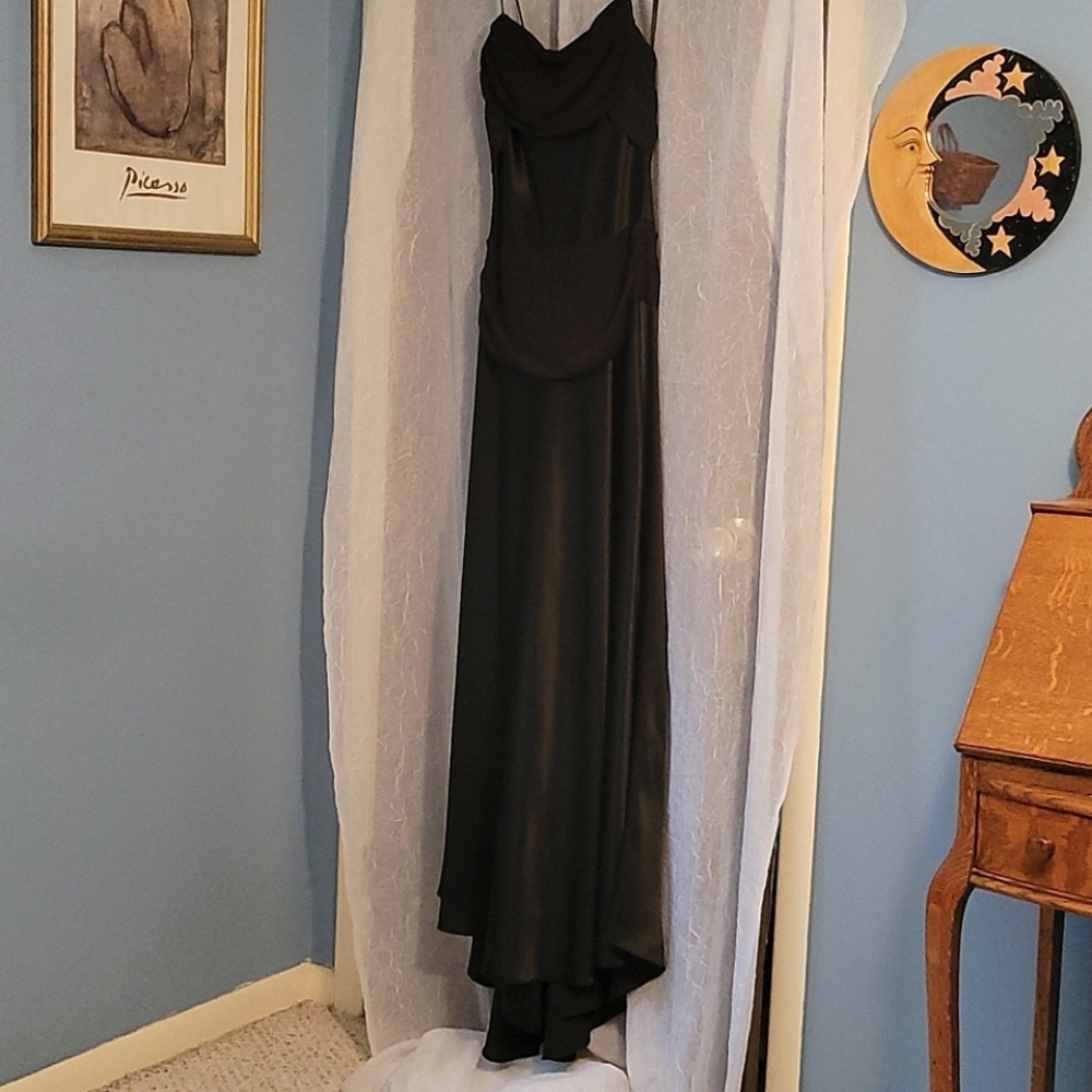 Black gown Betsy&Adam size 10